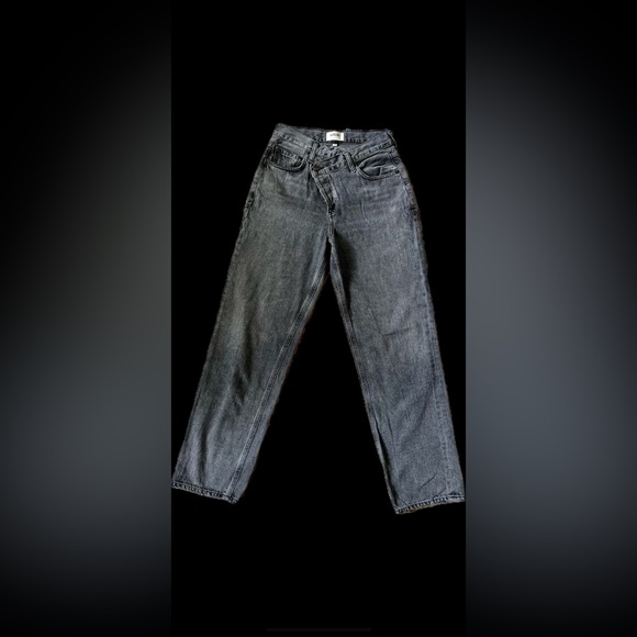 AGOLDE criss cross dark gray wash jeans - Picture 5 of 5
